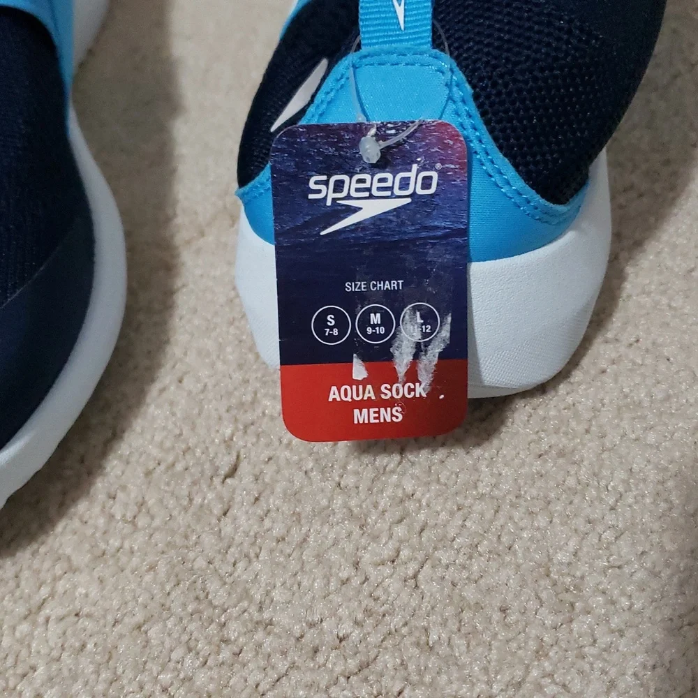 Speedo Adult Men's Pull on Water Shoes - Navy Size: Large